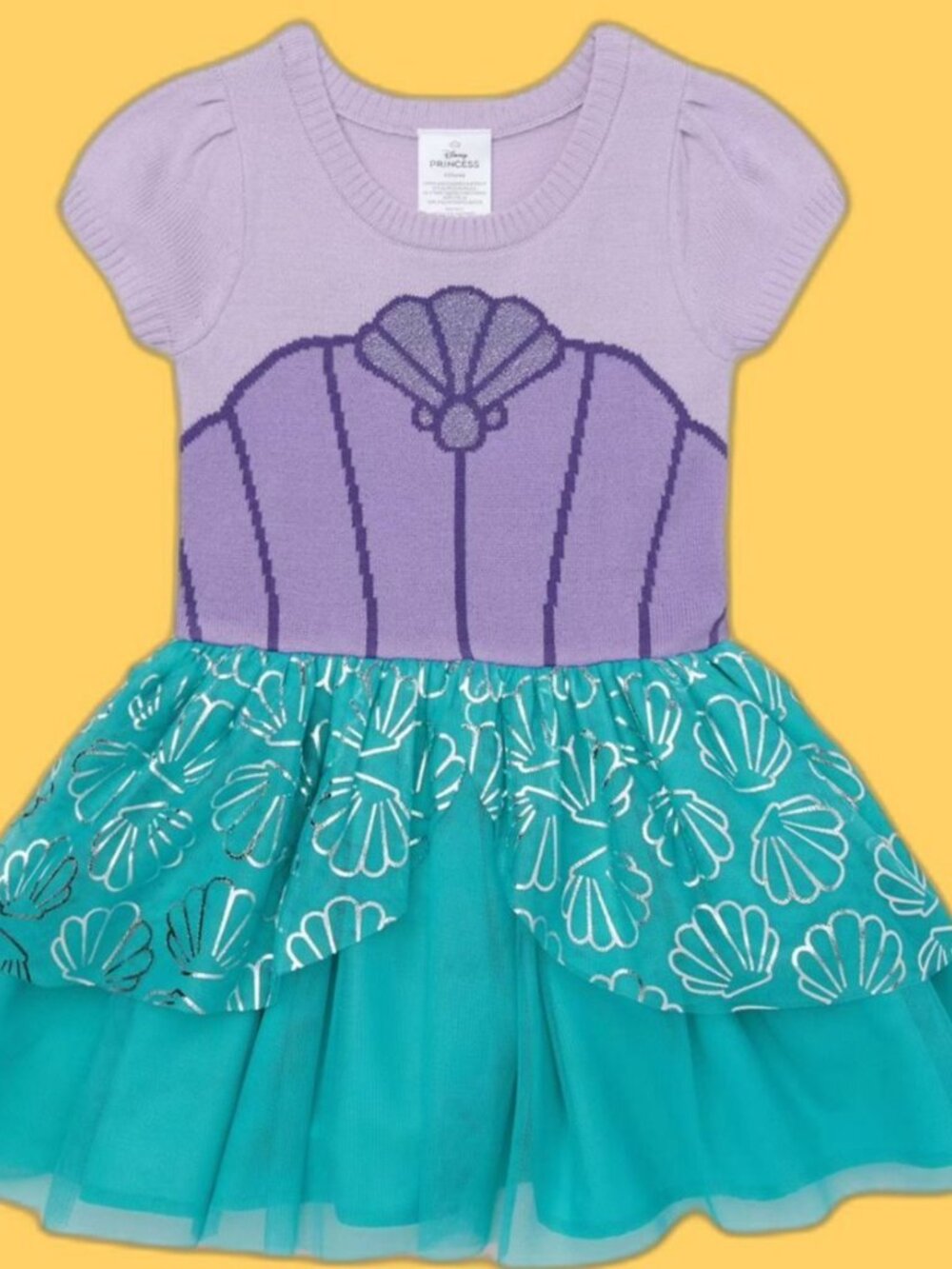 Disney Princess Ariel The Little Mermaid Tulle Dress BABY GIRL SIZE 18M NEW - Picture 2 of 6